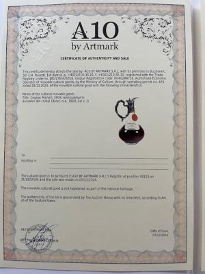 Cognac Martell 1909 1,0 Liter Claret Kristall-Decanter - Einzelstück